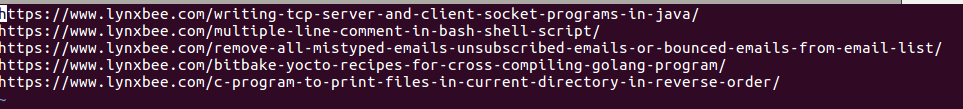 Url for RSS