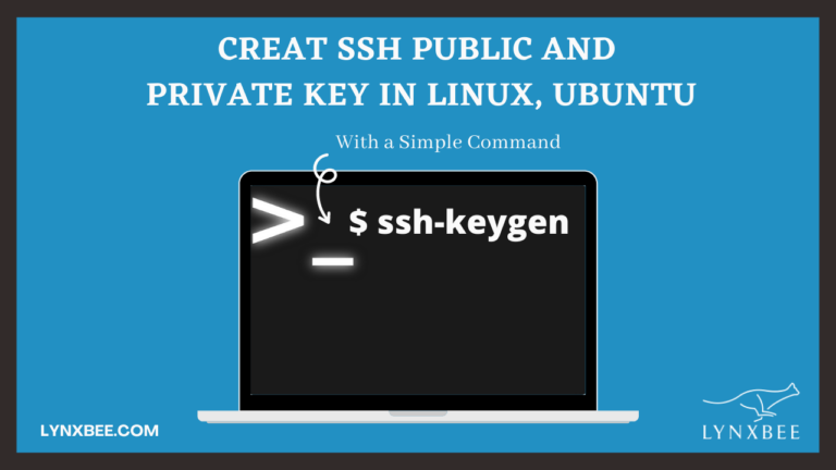 create ssh key with lynxbee