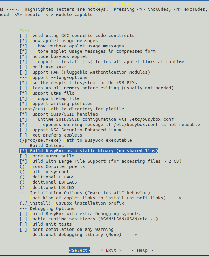 Static Busybox