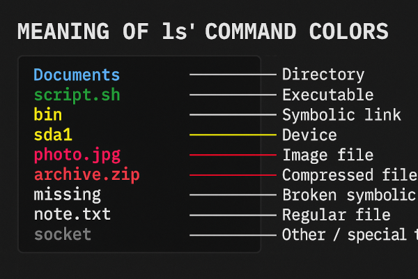 ls colors